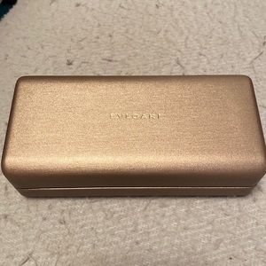 New BVLGARI gold sunglass case with satin pouch